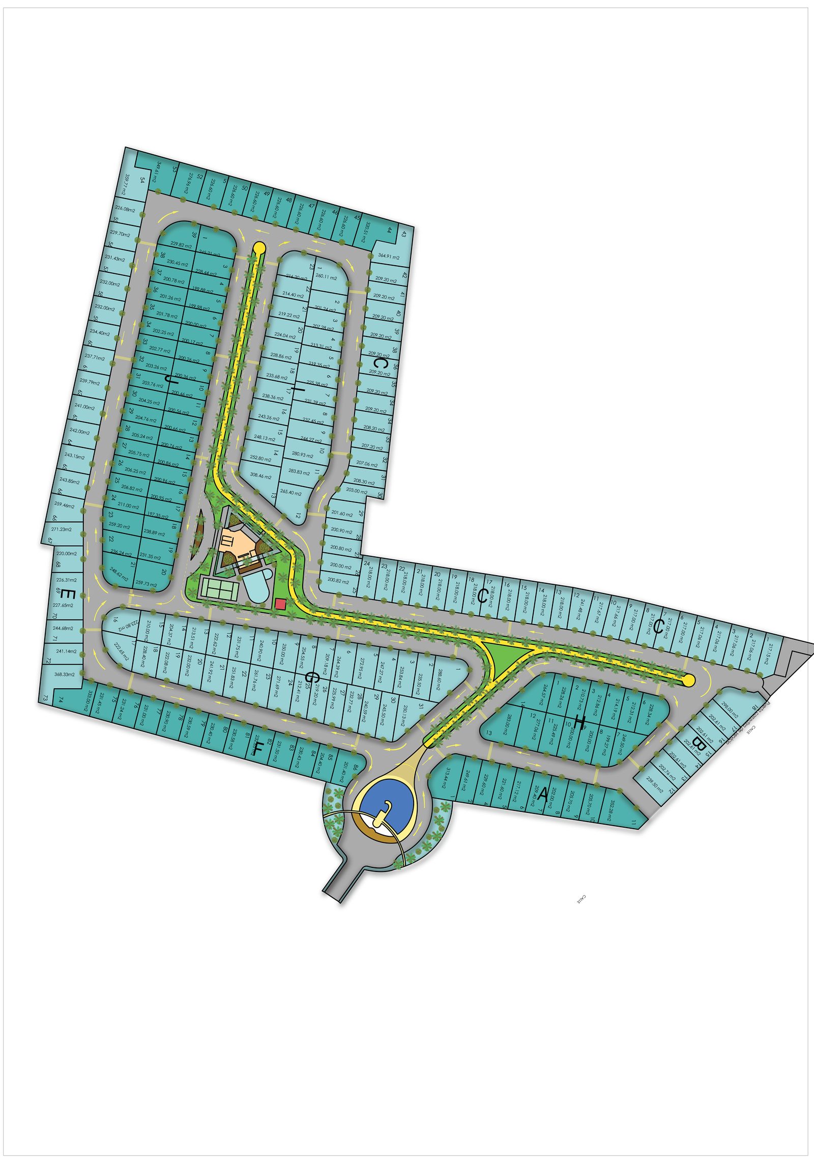 Mapa del fraccionamiento